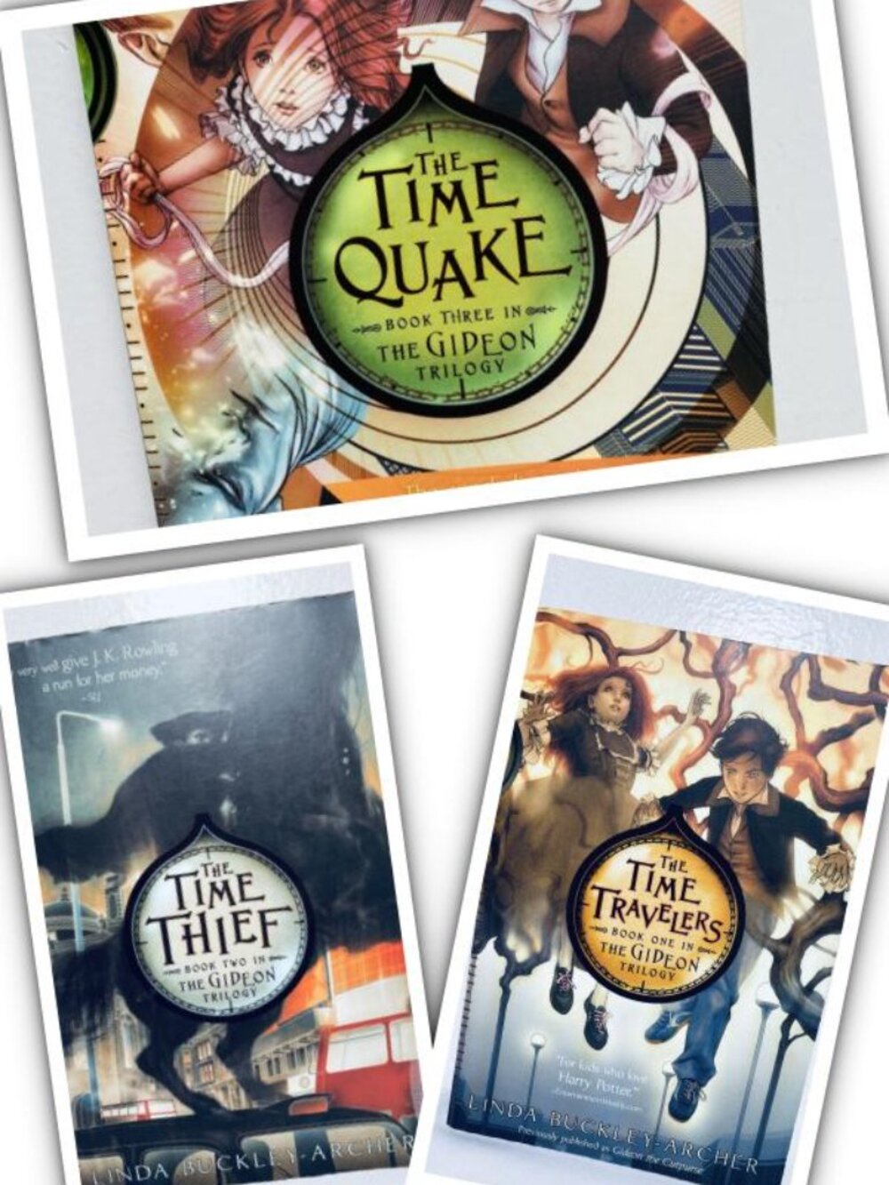 THE TIME TRAVELERS - GIDEON TRILOGY, Linda Buckley-Archer, Books 1-3, VGUC